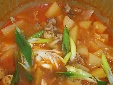 韓国料理: 고추장찌개コチュジャンチゲ